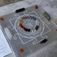 Selenite Charging Big Square Plate- Shree Yantra