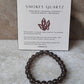 Natural Smokey Quartz Healing Bracelet for Emotional Balance  
