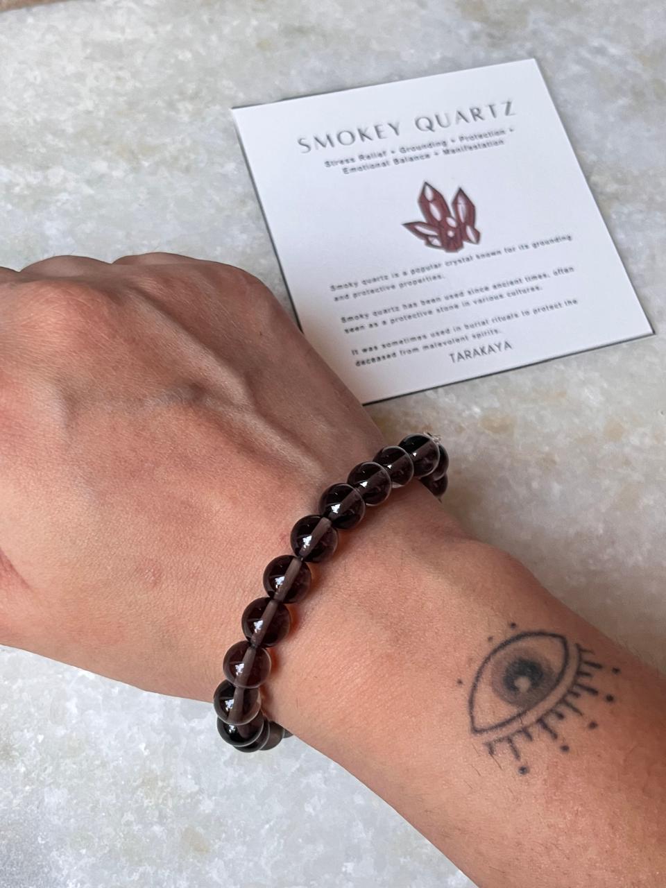Smokey Quartz Energy Bracelet for Clearing Negative Energy