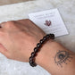 Smokey Quartz Beaded Stretch Bracelet 8MM for Stress Relief