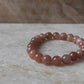 Sunstone Natural Crystal Bracelet 8mm - Tarakaya Silver