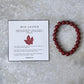 Red Jasper Natural Crystal Bracelet 8MM