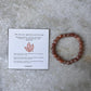 Peach Moonstone Natural Crystal Bracelet 8mm