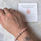 Peach Moonstone Natural Crystal Bracelet 8mm