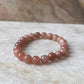 Sunstone Natural Crystal Bracelet 8mm - Tarakaya Silver
