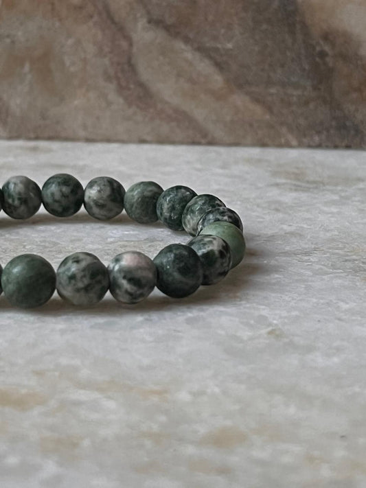 Tree Agate Natural Crystal Bracelet 8MM
