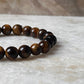  8MM Tiger’s Eye Gemstone Bracelet for Confidence and Courage  