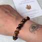 Tiger’s Eye Natural Crystal Bracelet 8MM Round Beads 