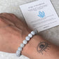 AAA Aquamarine Natural Crystal Bracelet, 8MM