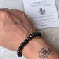 Hematite Natural Crystal Bracelet 8MM Round Beads  