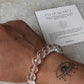 Clear Quartz Diamond Cut Natural Crystal Bracelet 10MM  