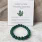 Green Jade Natural Crystal Bracelet 8MM