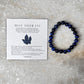 Blue Tiger Eye Natural Crystal 8MM Bracelet