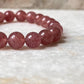  8MM Strawberry Quartz Healing Crystal Bracelet  