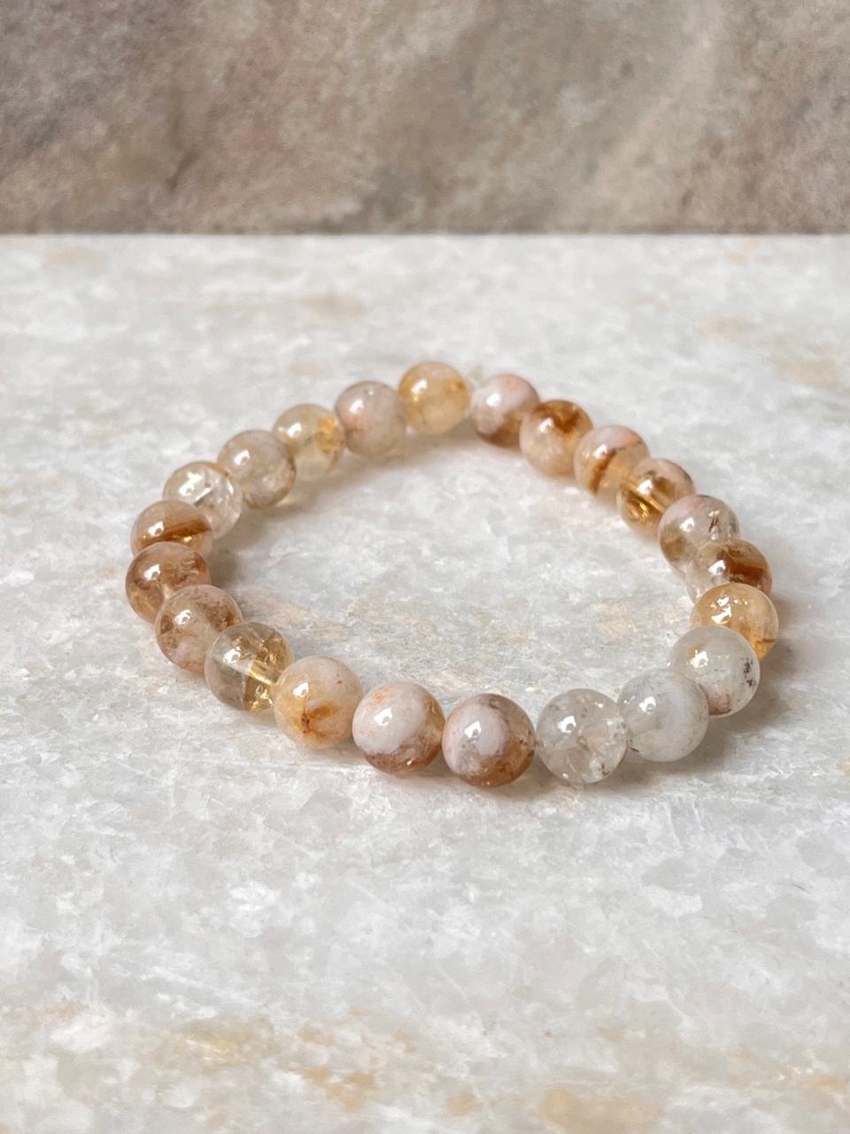 Natural Citrine Healing Crystal Bracelet for Success