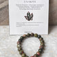 Unakite 8MM Natural Crystal Bracelet