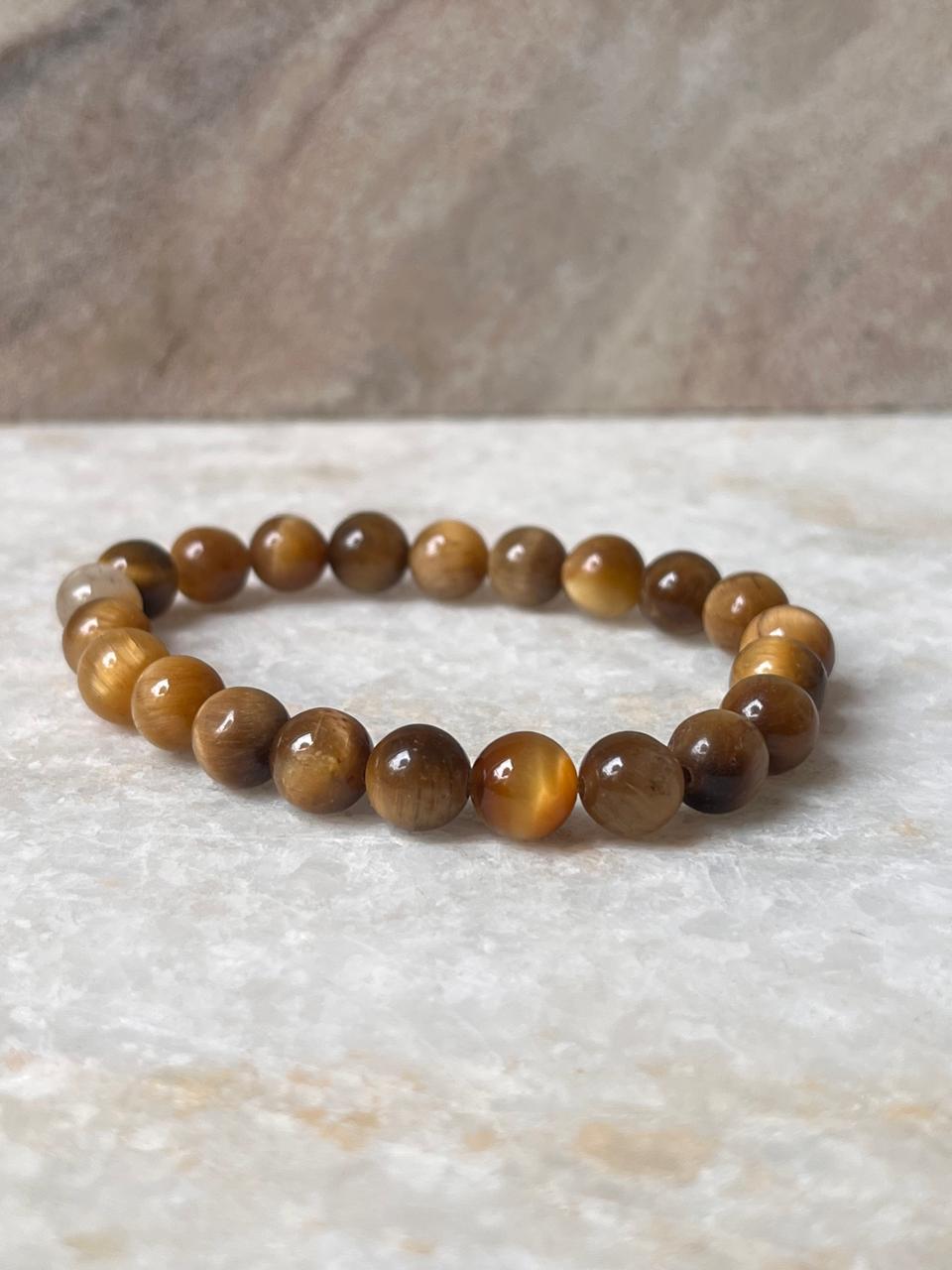 Cats Eye Natural Crystal Bracelet 8MM