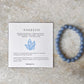 Natural angelite gemstone bracelet with polished 8MM beads