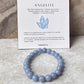 Spiritual angelite crystal bracelet for emotional healing