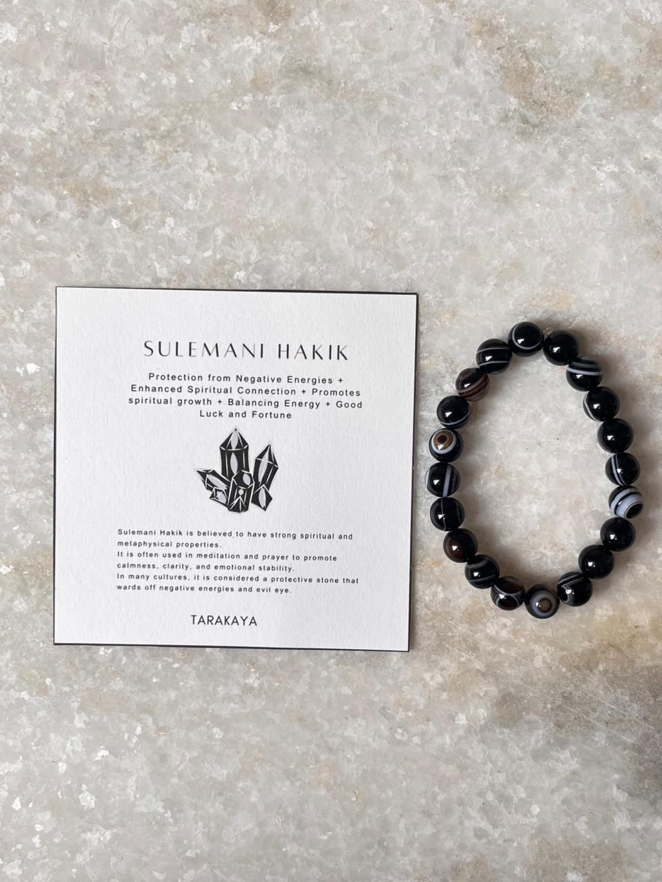 Sulemani Hakik - Evil Eye 8MM Natural Crystal Bracelet