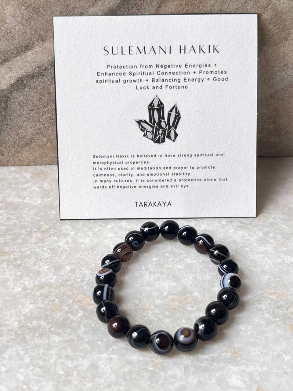 Sulemani Hakik - Evil Eye 8MM Natural Crystal Bracelet
