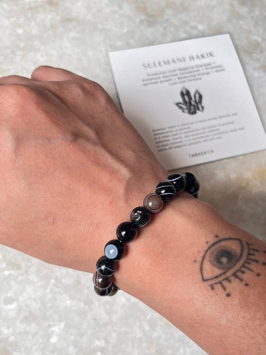 Sulemani Hakik - Evil Eye 8MM Natural Crystal Bracelet