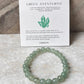 Green Aventurine Stretch Bracelet for Growth and Abundance  