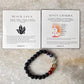 Seven Chakra With Black Lava Natural Crystal Bracelet 8MM