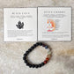 Seven Chakra With Black Lava Natural Crystal Bracelet 8MM