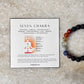 Seven Chakra With Black Lava Natural Crystal Bracelet 8MM