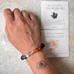 Seven Chakra With Black Lava Natural Crystal Bracelet 8MM