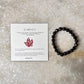 Polished diamond cut garnet gemstone bracelet 8MM  