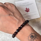 Healing crystal bracelet with 8MM garnet beads