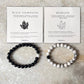 Couple Howlite / Black Tourmaline 8mm Natural Crystal Bracelet