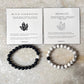 Couple Howlite / Black Tourmaline 8mm Natural Crystal Bracelet