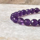 8MM faceted amethyst crystal bracelet for healing  