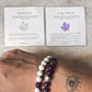 Couple Amethyst / Howlite 8mm Natural Crystal Bracelet