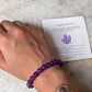 Natural amethyst gemstone bracelet for crown chakra 