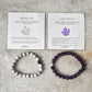 Couple Amethyst / Howlite 8mm Natural Crystal Bracelet