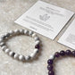 Couple Amethyst / Howlite 8mm Natural Crystal Bracelet