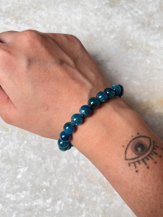 Apatite Natural Crystal Bracelet 8MM