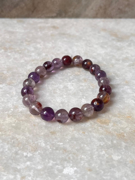 Super Seven Natural Crystal Bracelet 8MM