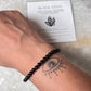 Black Onyx Plain Round 4MM Crystal Bracelet