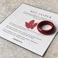 Red Jasper Crystal Band Ring