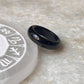 Black Agate Crystal Band Ring