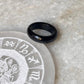 Black Agate Crystal Band Ring