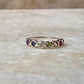 Seven Chakra Round Eternity Band 925 Sterling Silver Ring - Tarakaya Silver