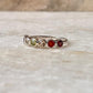 Seven Chakra Round Eternity Band 925 Sterling Silver Ring - Tarakaya Silver