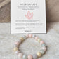 Natural Morganite Healing Crystal Bracelet for Heart Chakra