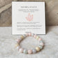 Soft Pink Morganite Beaded Bracelet for Self-Love and Calm  